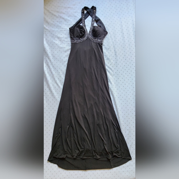 Cross Back Black Dress - Picture 1 of 6